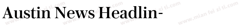 Austin News Headlin字体转换